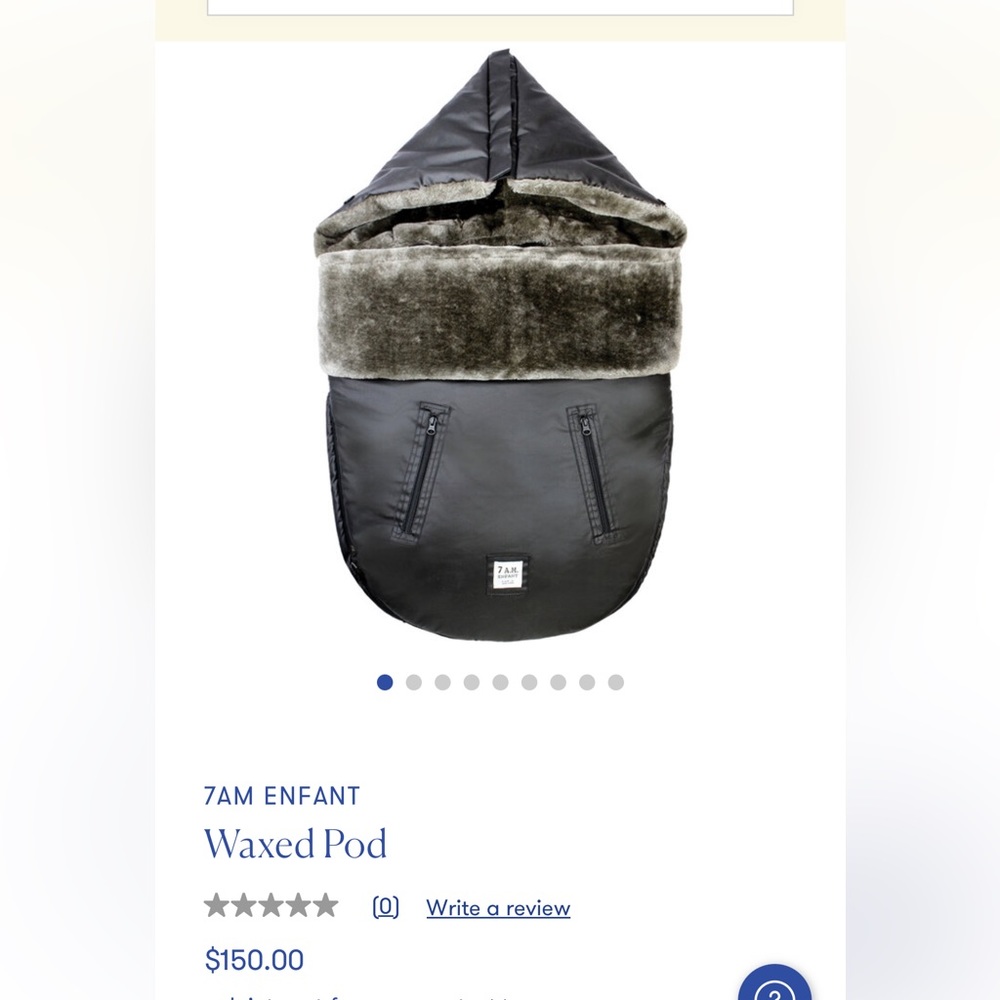 7A.M. Enfant Waxed Pod for stroller size 18months to 3 years old